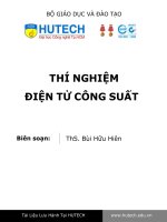 THÍ NGHIỆM ĐIỆN TỬ CÔNG XUẤT