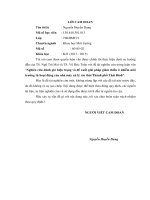 Nghiên cứu đánh giá hiện trạng và đề xuất giải pháp giảm thiểu ô nhiễm môi trường từ hoạt động của nhà máy xử lý rác thải thành phố thái bình 