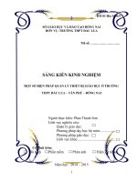 skkn MỘT SỐ BIỆN PHÁP QUẢN LÝ THIẾT BỊ GIÁO DỤC Ở TRƯỜNG THPT ĐẮC LUA – TÂN PHÚ – ĐỒNG NAI