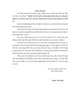 Nghiên cứu đề xuất các giải pháp nhằm nâng cao năng lực quản lý các dự án cấp nước sạch tại thanh hóa trong giai đoạn lập dự án đầu tư 