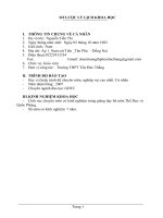 SKKN LỰA CHỌN MỘT SỐ BÀI TẬP NHẰM PHÁT TRIỂN THỂ LỰC MÔN CẦU LÔNG CHO HỌC SINH KHỐI 10 THPT”