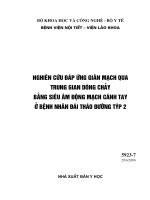 Nghiên cứu đáp ứng giãn mạch qua trung gian dòng chảy bằng siêu âm động mạch cánh tay ở bệnh nhân đái tháo đ ờng týp 2 