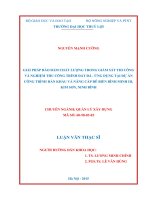 Giải pháp bảo đảm chất lượng trong giám sát thi công và nghiệm thu công trình đất đá ứng dụng tại dự án công trình hàn khẩu và nâng cấp đê biển bình minh III, kim sơn, ninh bình 