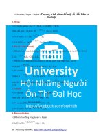 Phuong trinh dieu che mot so chat huu co dac biet