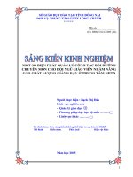 skkn một số biện pháp quản lý công tác bồi dưỡng chuyên môn cho đội ngũ giáo viên nhằm nâng cao chất lượng giảng dạy ở TTGDTX 