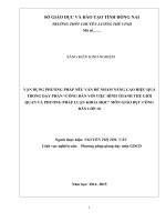 skkn vận DỤNG PHƯƠNG PHÁP nêu vấn đề NHẰM NÂNG CAO HIỆU QUẢ dạy học TRONG một số nội DUNG PHẦN “CÔNG dân với VIỆC HÌNH THÀNH THẾ GIỚI QUAN và PHƯƠNG PHÁP LUẬN KHOA học” 