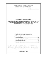 skkn một số giải pháp nhằm nâng cao hiệu quả công tác giáo dục đạo đức cho học sinh THPT trên địa bàn tỉnh trong giai đoạn hiện nay 