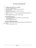 SKKN lựa CHỌN một số bài tập NHẰM PHÁT TRIỂN THỂ lực môn cầu LÔNG CHO học SINH KHỐI 10 THPT” 