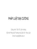 Chương I Pháp luật đại cương