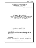 skkn tổ chức lựa chọn đội ngũ cán sự lớp, hỗ trợ giáo viên trong các nội dung giảng dạy thực hành môn học GDQP AN 