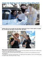 Cách hỏi đường và chỉ đường bằng tiếng anh