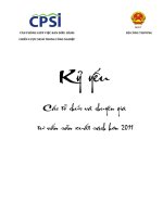 KỈ YẾU CÁC TỔ CHỨC VÀ CHUYÊN GIA TƯ VẤN SẢN XUẤT SẠCH HƠN 2011