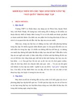 SKKN TẠO SỰ HỨNG THÚ HỌC TẬP