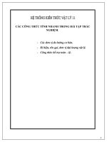 Hệ thống kiến thức vật lý 11