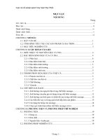 Luận văn tốt nghiệp ngành công nghệ thực phẩm 