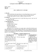 Giáo án Tin 6 soạn theo chủ đề