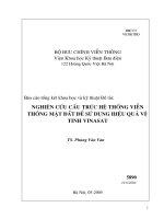 Nghiên cứu cấu trúc hệ thống viễn thông mặt đất để sử dụng hiệu quả vệtinh vinasat 