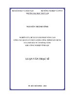 Nghiên cứu, đề xuất giải pháp nâng cao công tác quản lý chất lượng công trình xây dựng của chủ đầu tư cơ sở hạ tầng khu công nghiệp vĩnh lộc 