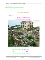 Luận văn  quản lý và tái sử dụng chất thải rắn công nghiệp 