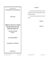 Nguyên cứu và đề xuất các giải pháp phát triển trang trại trên địa bàn tỉnh Bắc Kạn