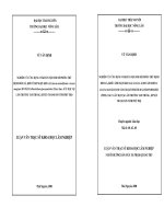 NGHIÊN CỨU ỨNG DỤNG VI KHUẨN NỘI SINH ĐỂ PHÒNG TRỪ BỆNH ĐỐM LÁ, KHÔ CÀNH NGỌN KEO LAI (Acacia auriculiformis x Acacia mangium) DO NẤM Colletotrichum gloeosporioides (Penz.) Sacc.