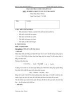 Báo cáo thực hành hoá hữu cơ