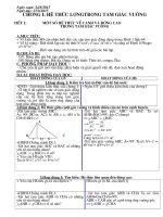 hinh 9 : Hệ thức lượng trong tam giác vuông