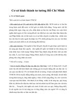 Cơ sở hình thành tư tưởng hồ chí minh