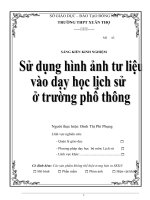 skkn sử dụng hình ảnh tư liệu vào dạy học lịch sử  ở trường phổ thông  