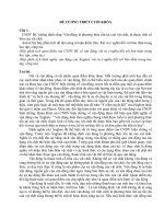 Đề Cương Triết học  ĐHBK HN