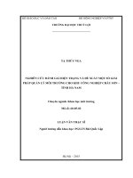 Nghiên cứu đánh giá hiện trạng và đề xuất một số giải pháp quản lý môi trường cho khu công nghiệp châu sơn   tỉnh hà nam 
