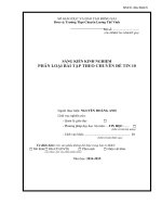 skkn PHÂN LOẠI bài tập THEO CHUYÊN đề TIN 10 