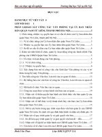 Báo cáo thực tập tốt nghiệp quản trị văn phòng tại ỦY BAN NHÂN dân QUẬN NAM từ LIÊM, THÀNH PHỐ hà nội