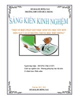 skkn một số BIỆN PHÁP GIÚP học SINH yếu học tốt hơn môn NGỮ văn ở TRƯỜNG TRUNG học PHỔ THÔNG  