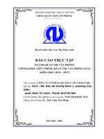 Báo cáo thực tập tốt nghiệp quản trị văn phòng tại Công ty cổ phần quảng cáo TM hà nội