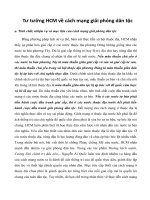 Tư tưởng HCM về cách mạng giải phóng dân tộc