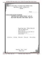 skkn HƯỚNG dẫn KHAI THÁC ATLAT, bản đồ TRANH ẢNH TRỰC QUAN