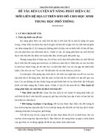 skkn rèn LUYỆN kỹ NĂNG PHÁT HIỆN các mối LIÊN hệ địa lí TRÊN bản đồ CHO học SINH TRUNG học PHỔ THÔNG  