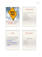 Bài giảng Kỹ thuật An toàn lao động và Môi trường, ĐHBK Hà Nội_phần 1