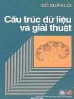 GIÁO TRÌNH cấu TRÚC dữ LIỆU và GIẢI THUẬT   đỗ XUÂN lôi 