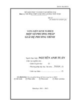 skkn một số phương pháp giải hệ phương trình  