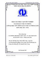 Báo cáo thực tập tốt nghiệp quản trị văn phòng tại UBND huyện hữu lũng lạng sơn
