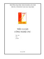 Tiểu luận cao học  công nghệ CNC. ĐHBK HN