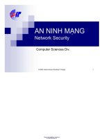 BÀI GIẢNG AN NINH MẠNG   NETWORK SECURITY 
