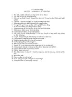 Đề Cương ôn tập môn An toàn lao động và môi trường_ĐHBK HN