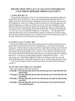 skkn PHƯƠNG PHÁP TIẾP cận các bài TOÁN TÍNH KHOẢNG CÁCH TRONG HÌNH học KHÔNG GIAN lớp 12  