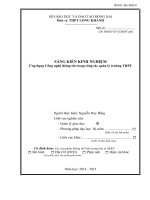 skkn tin học ứng dụng công nghệ thông tin trong công tác quản lý trường THPT