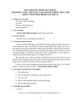 Thuyet minh thi sang tao thanh thieu nien