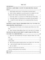 Báo cáo thực tập văn thư hành chính tại UBND PHƯỜNG THANH NHÀN