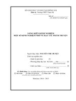 skkn một số KINH NGHIỆM NHỎ về dạy tác PHẨM TRUYỆN   